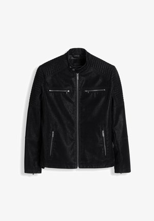 Ombre Faux leather jacket - black