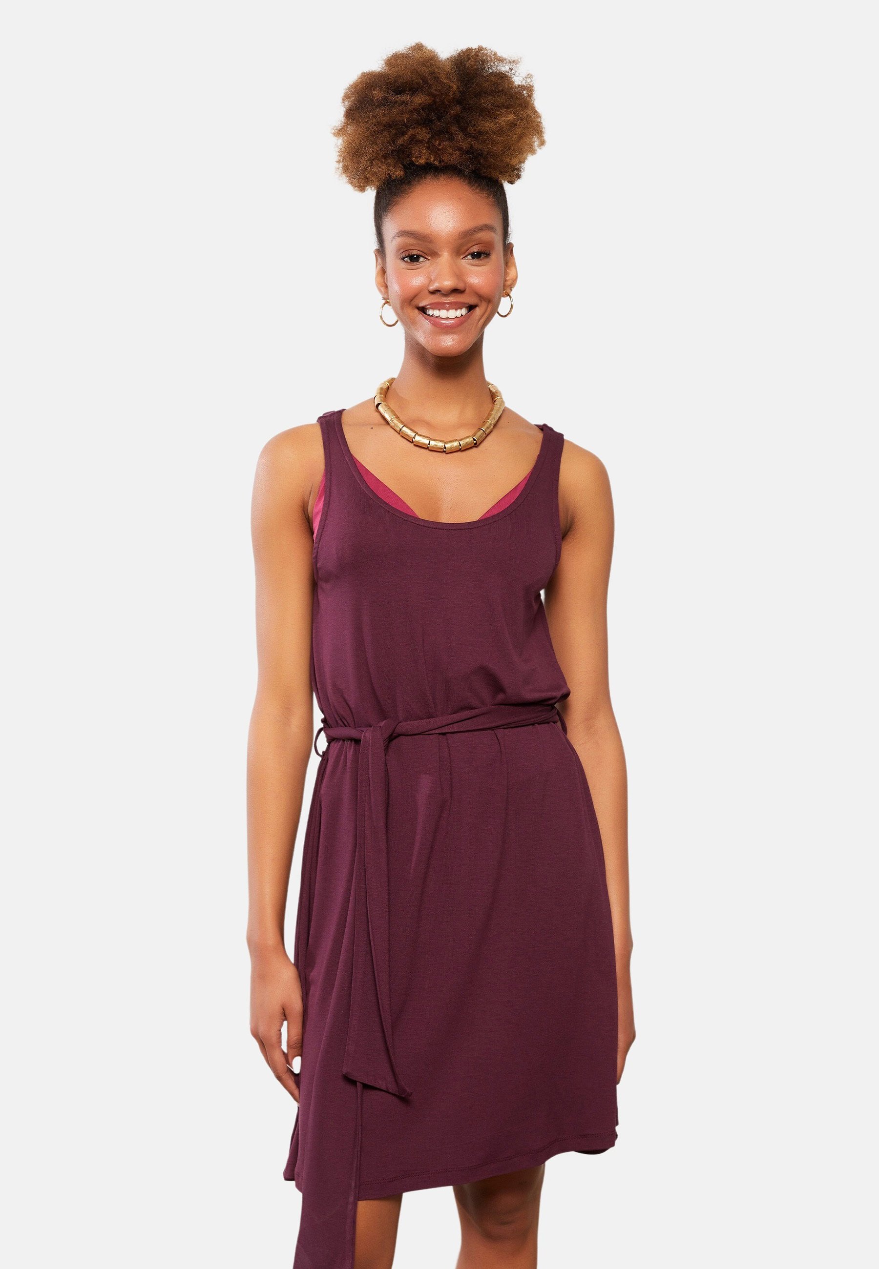 LC Waikiki Jersey dress - plum/purple 