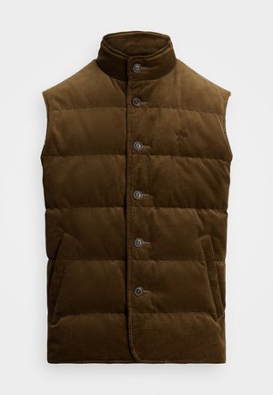 QUILTED CORDUROY VEST - Vesta - pale russet