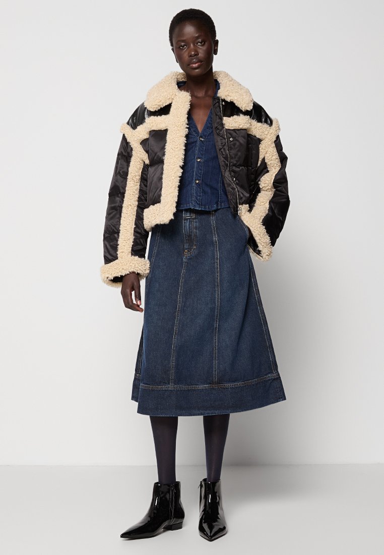 STAND STUDIO Gewatteerde jas zwart