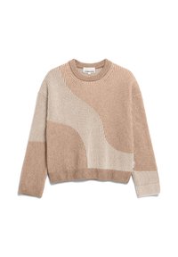 MAYRAA VANISE - Jumper - camel melange-oatmilk