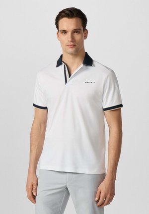 Hackett London, HACKETT LONDON POLO SHIRT HS RESORT PLACKET POLO - Polo - optic white
