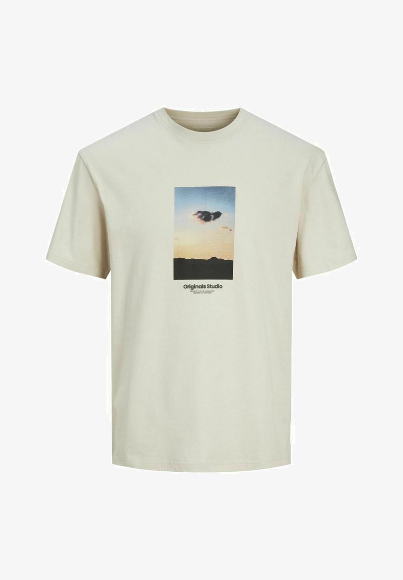 Jack & Jones JORVESTERBRO PICTURE CREW NECK - Apdrukāts T-krekls - moonbeam