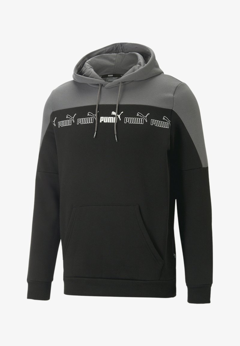Puma AROUND THE BLOCK - Džemperis ar kapuci - black castlerock
