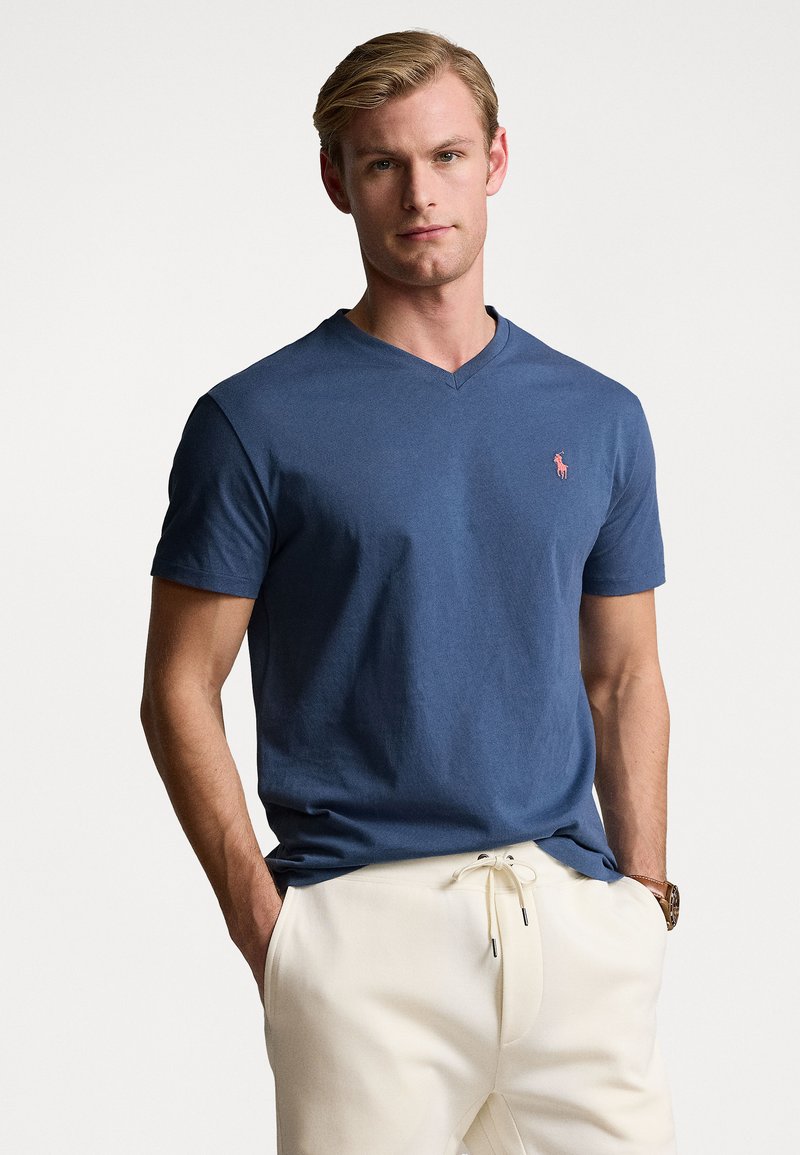 Polo Ralph Lauren CLASSIC FIT JERSEY V-NECK T-SHIRT - Basic T-shirt ...