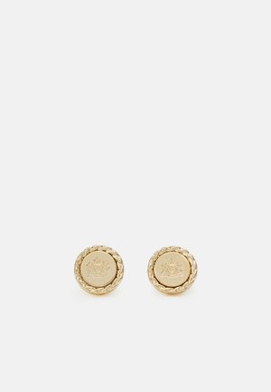 WHEAT CHAIN CREST DISC STUD - Örhänge - gold-coloured