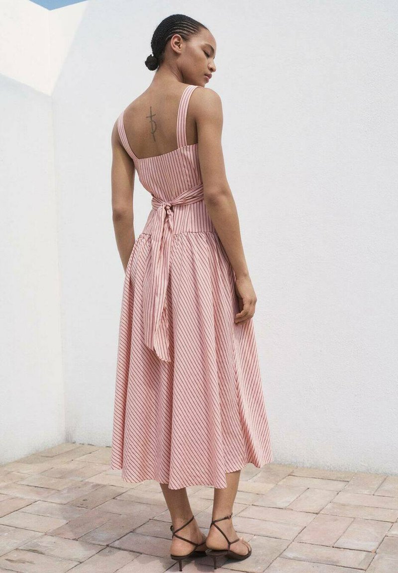 Mango STRIPED - Day dress - pink - Zalando.ie