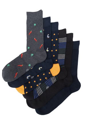 6 PACK CREW FANCY GIFT BOX - Socks - colours assortment