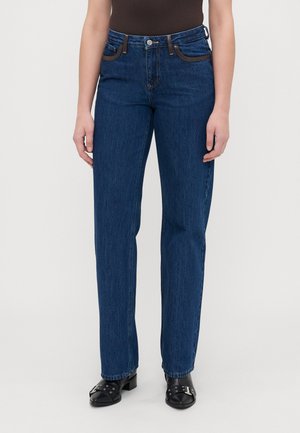 ONLCOBAIN LEG  - Široké nohavice - dark blue denim
