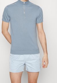 Ron Dorff T-shirt med print - light blue