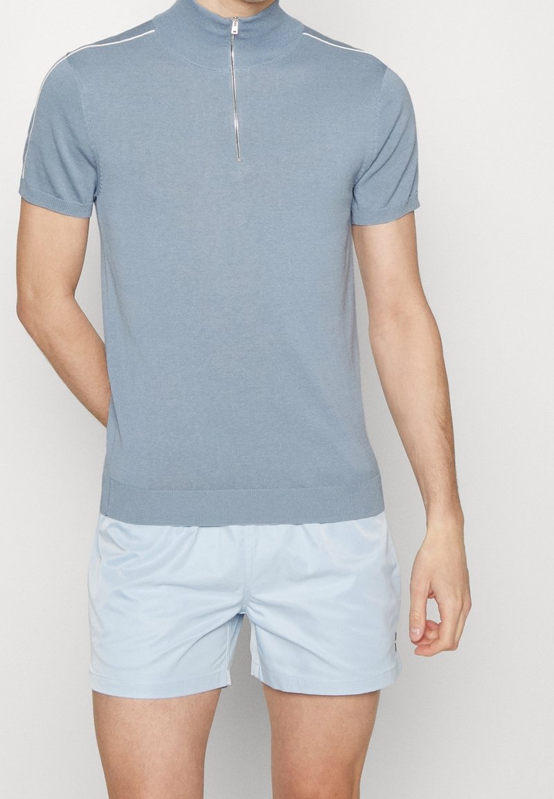 Ron Dorff T-shirt med print - light blue