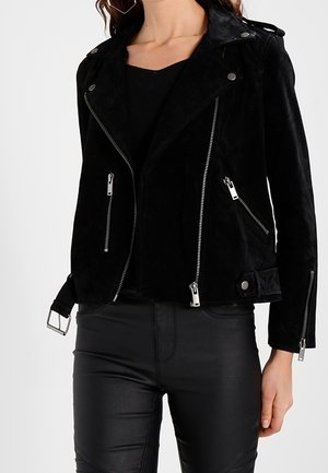 Leren jas - black
