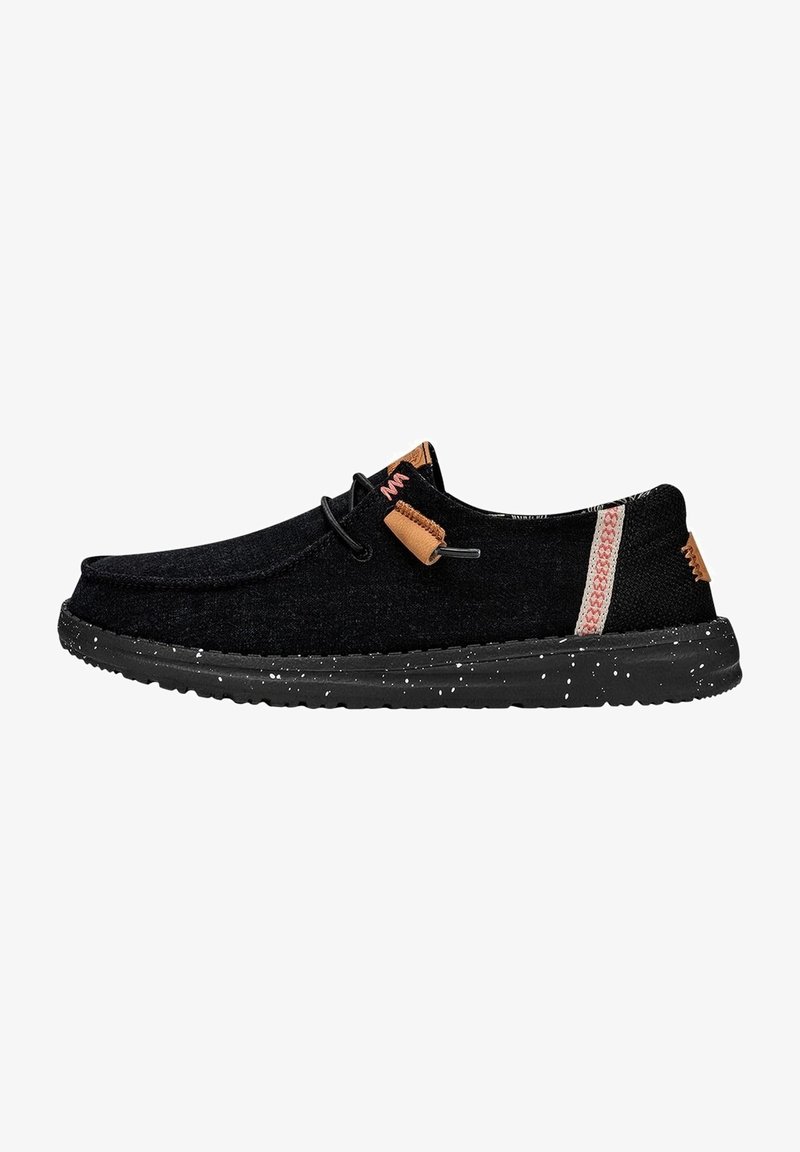 HEYDUDE Wendy Washed - Slip-On Schuhe - Chaussures à lacets - black