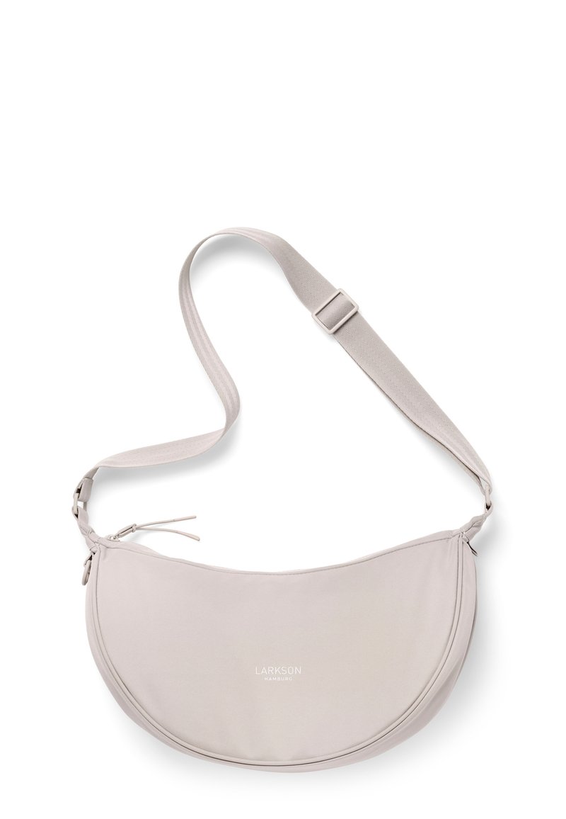 LARKSON Halve Maan Tas Dames en Heren Lichtblauw - Solveig Medium - Half Moon Crossbody Bag - Vrouwen Sling Schoudertas in Halve Maan Vorm - Uniseks Halfronde Tas met Verstelbare Riem