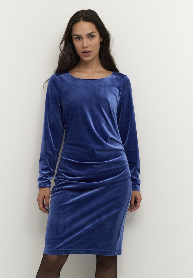KAFFE KAkelly Velour Dress-Black