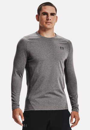 COLDGEAR FITTED - Undershirt - charcoal light heather/ black