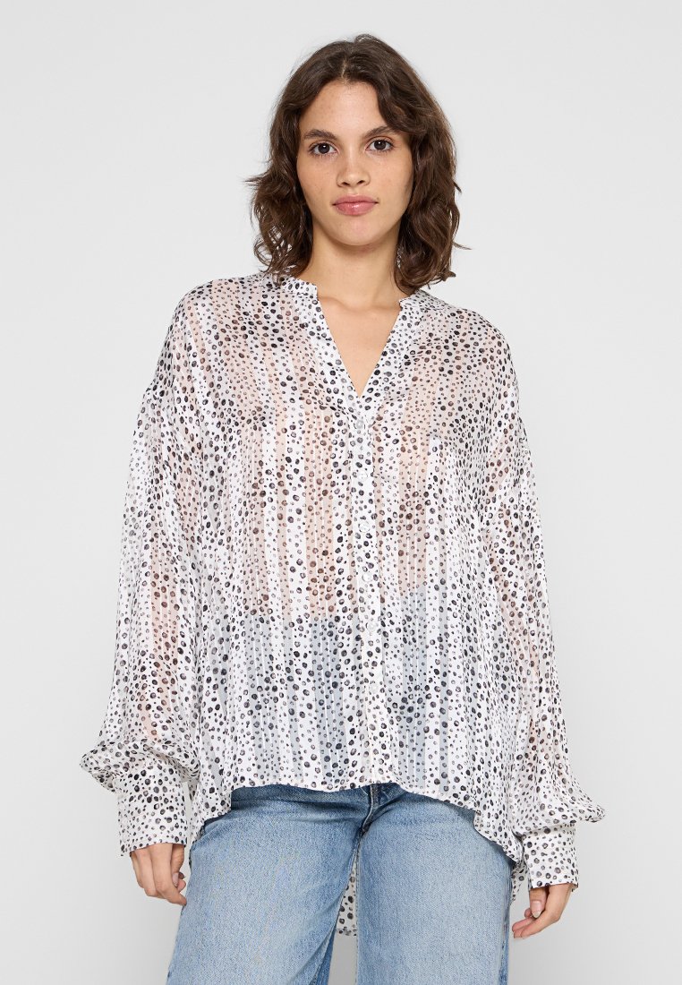 Apricot Overhemdblouse wit