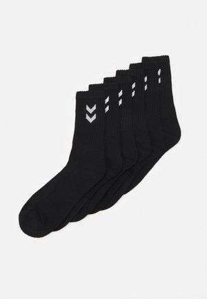 BASIC 6 PACK UNISEX - Chaussettes de sport - black