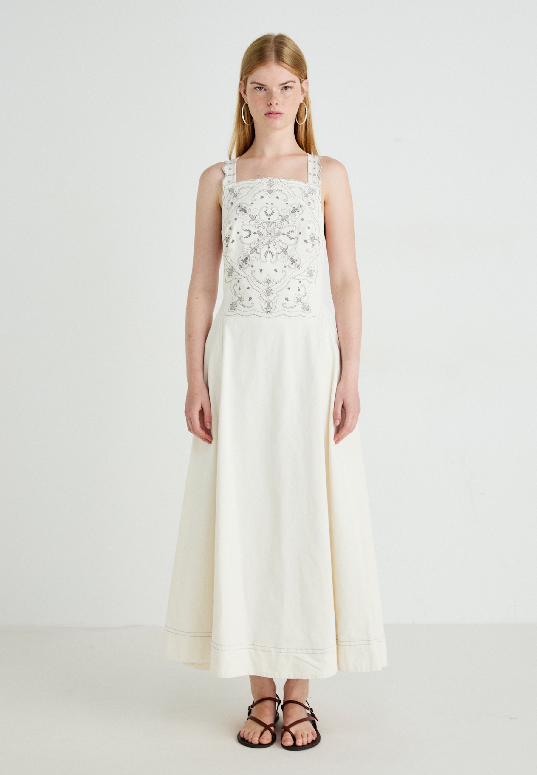 sachin and babi light blue dress Free People Coralie Embroidered Maxi Dress (Ivory