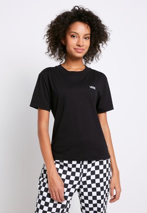WM JUNIOR V BOXY - Basic T-shirt - black
