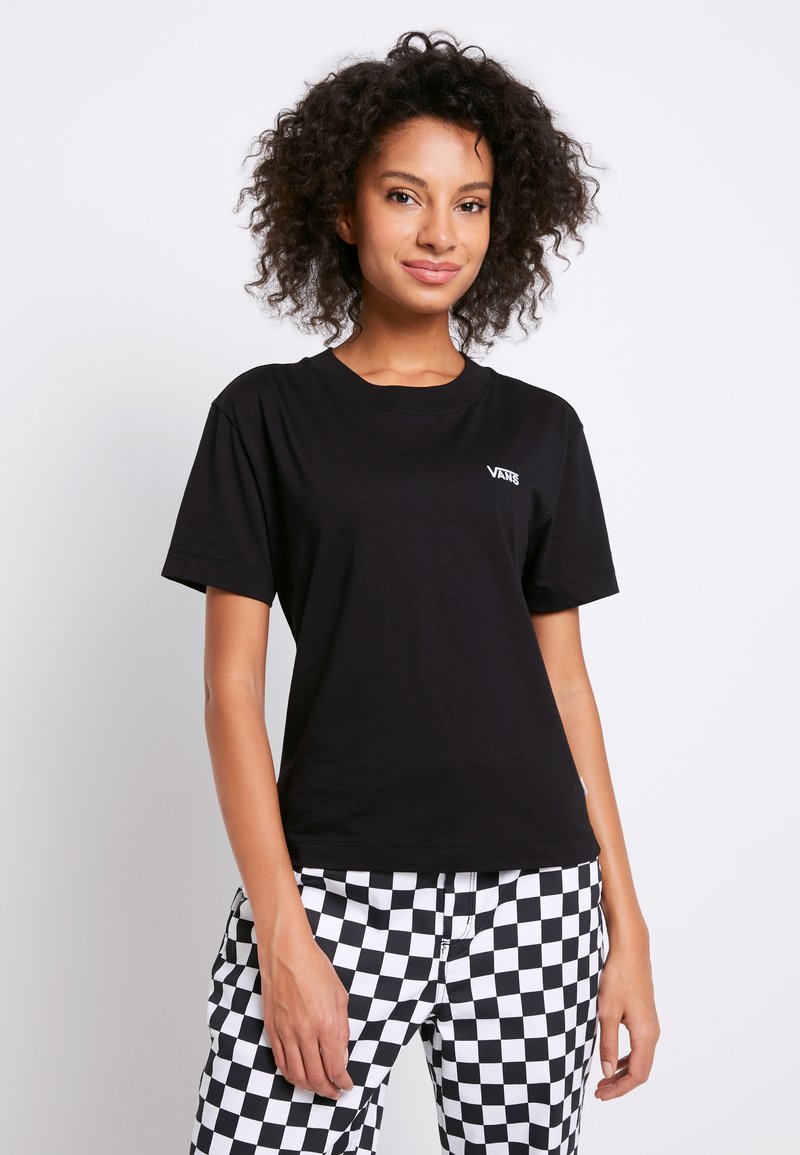 Vans WM JUNIOR V BOXY - T-shirt basic - black