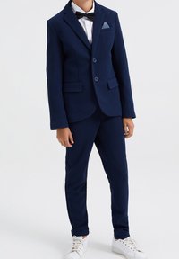 WE Fashion MET STRUCTUUR - Veste de costume - blue