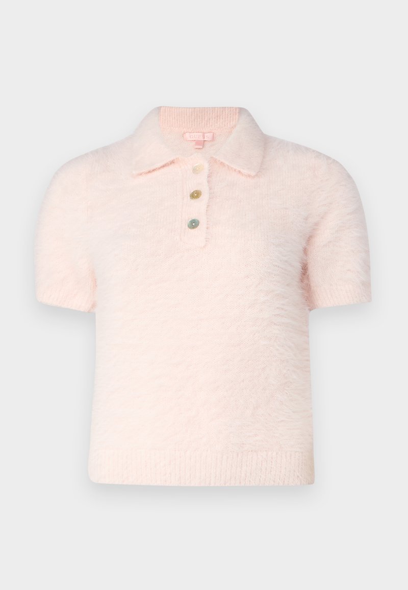 Guess T-shirt print donkerroze