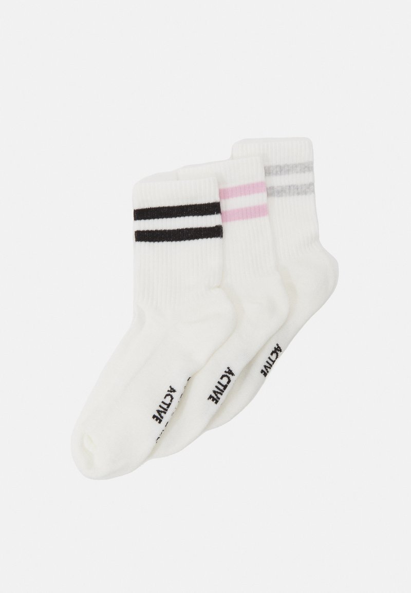 Even&Odd active - 3 PACK TENNIS SOCKS - Urheilusukat - off-white, Suurenna