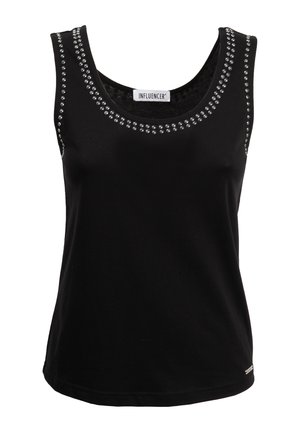 INFLUENCER, STUDDED NECK  - Débardeur - black