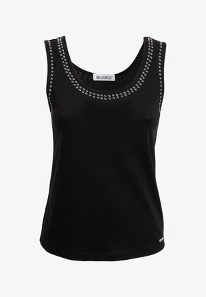 INFLUENCER, STUDDED NECK - Débardeur - black