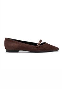 Ballerina's met enkelbandjes - brown