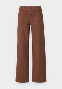 SNROY  - Leveälahkeiset - medium brown denim