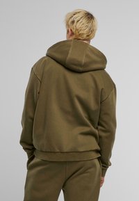 Urban Classics VINTAGE  - Majica s kapuljačom i patentnim zatvaračem - warmkhaki