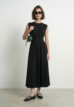 HYPEDROP, DRESS HDORIA SL PLEATED LONG - Robe en jersey - black