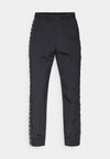 SPORTS INSPIRED ELASTIC CUFF PANTS WITH TAPE DETAILING - Παντελόνι φόρμας - black