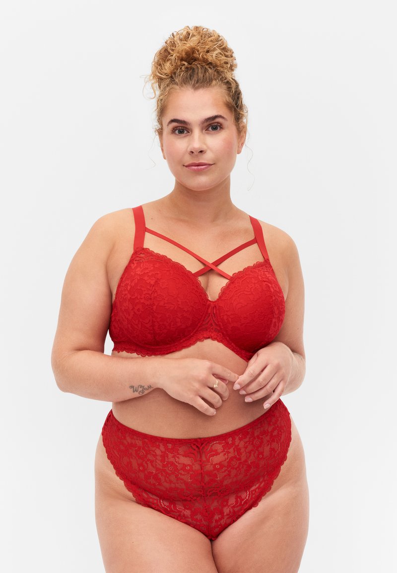 Zizzi GSTRING WITH REGULAR WAIST Thong red ass/red Zalando.de