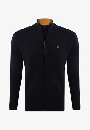 MEN'S FRONT FULL-ZIP CARDIGAN - Cardigan - navy