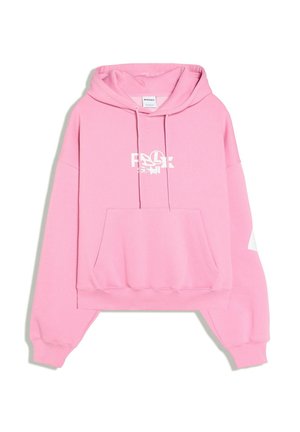 Bershka, PRINTED - HOODED SWEATSHIRT - Mikina s kapucňou - light pink