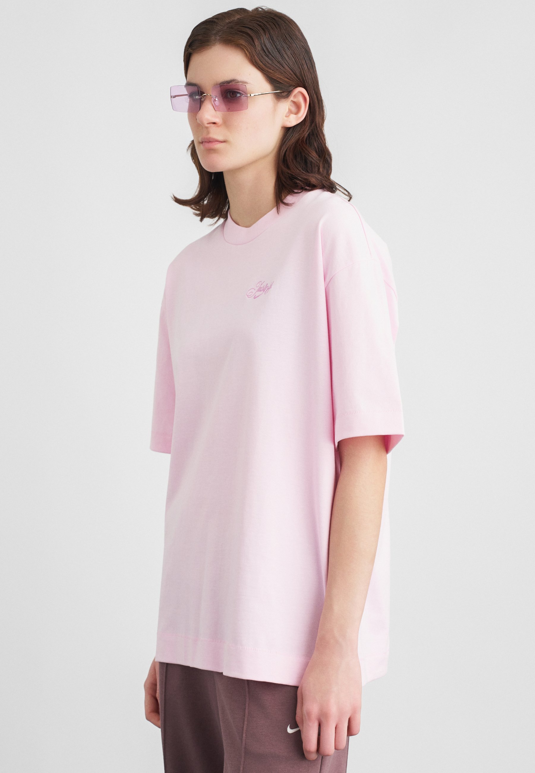 foam pink nike shirt