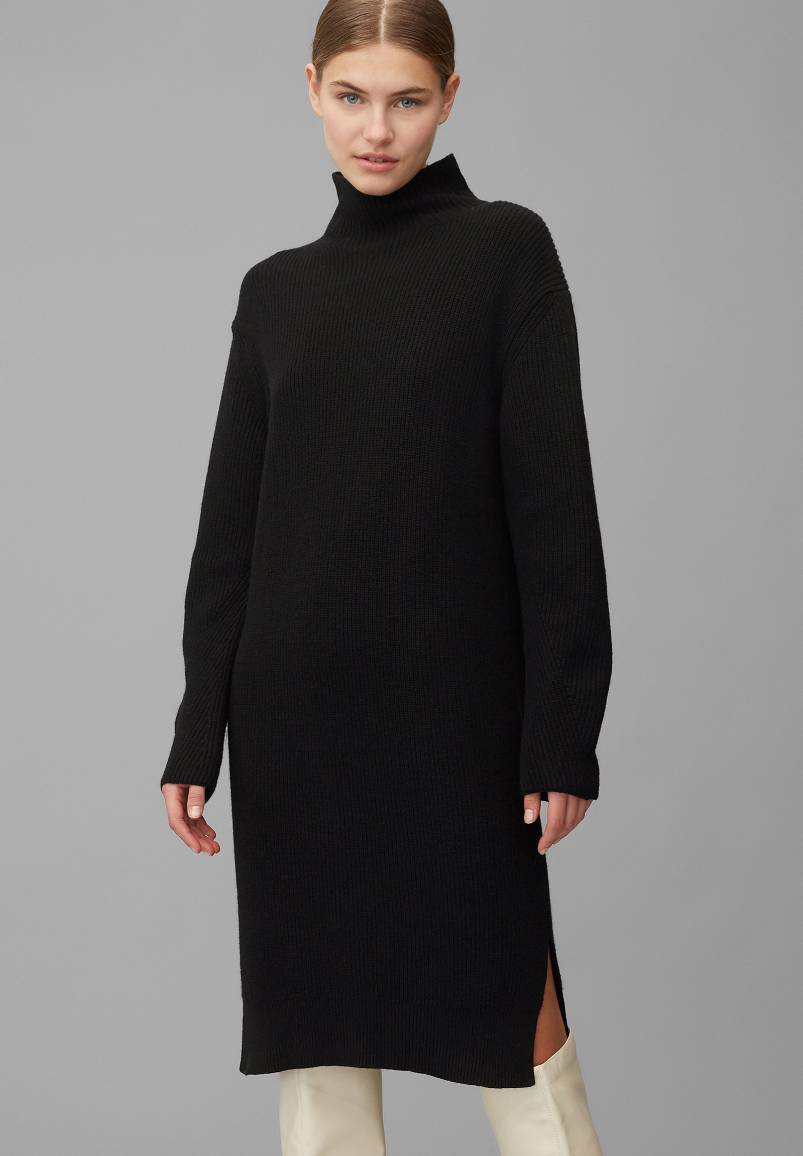 Marc O'Polo PURE Strickkleid - pure black/schwarz - Zalando.de