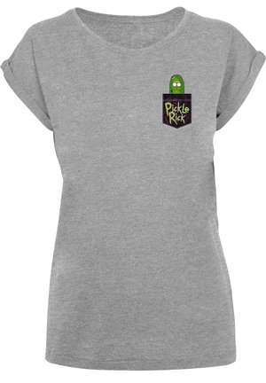 F4NT4STIC, RICK AND MORTY PICKLE  - Print T-shirt - heather grey