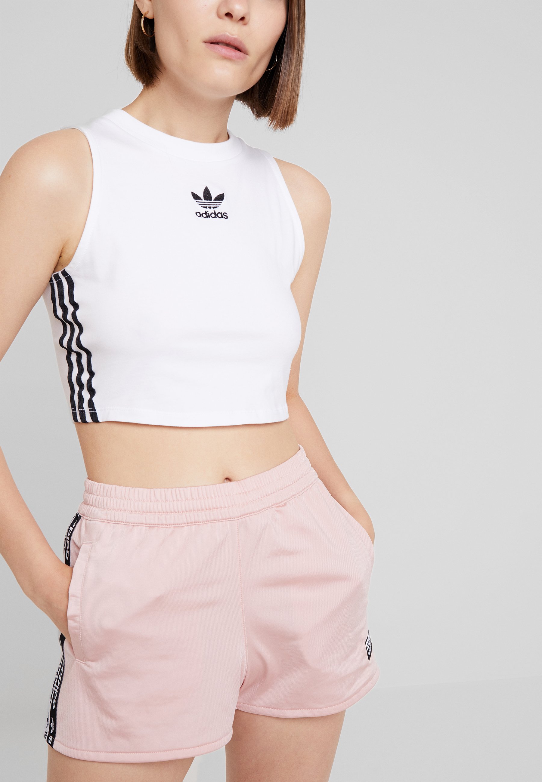Adidas tape shorts womens Clearance