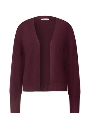 Street One, LANGARM CARDIGAN IM OFFENEN SCHNITT - Gilet - rustic rouge