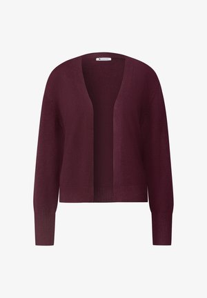 Street One, LANGARM CARDIGAN IM OFFENEN SCHNITT - Gilet - rustic rouge