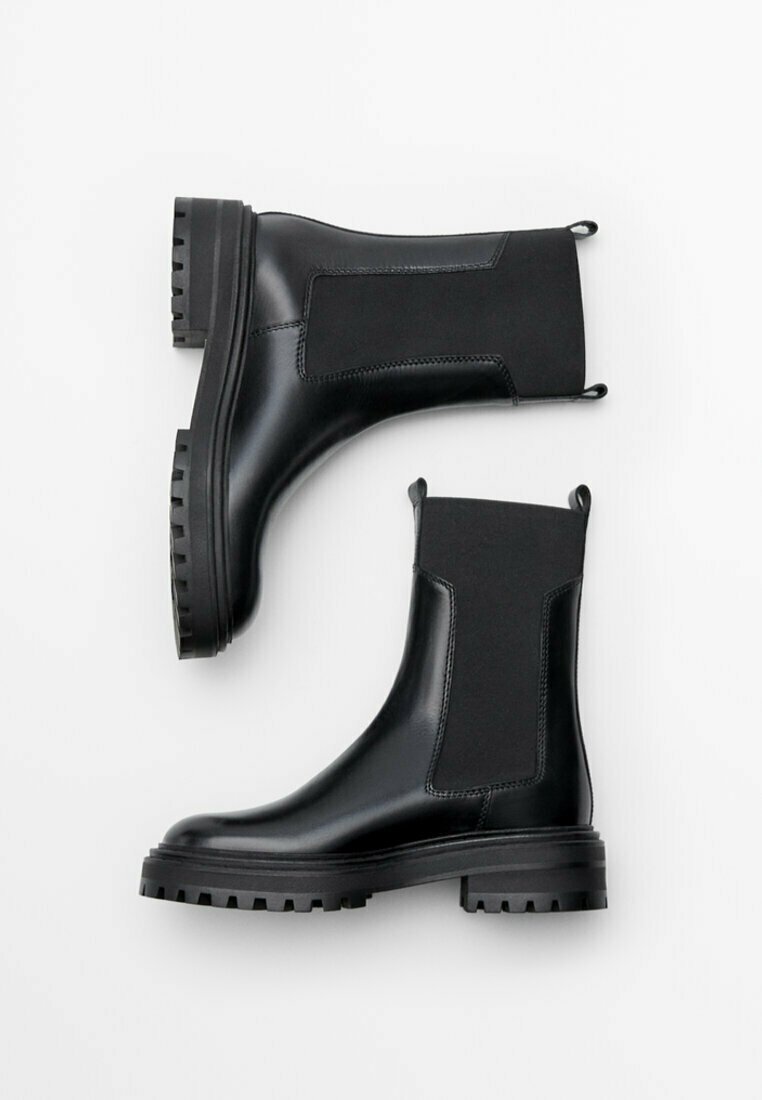 Massimo Dutti Boots à talons - black/noir - ZALANDO.FR