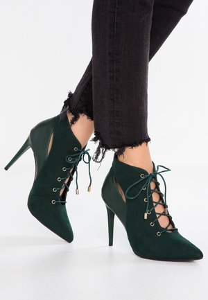 Stivaletti stringati - dark green