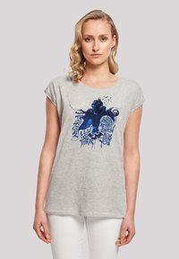 F4NT4STIC DC COMICS BATMAN ARKHAM KNIGHT THINK WITH EXTENDED  - T-shirts med print - heather grey