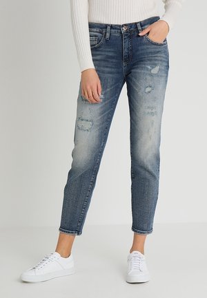 Relaxed fit -farkut - destroyed denim