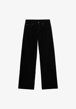 Superdry & Co, SUPERDRY MID RISE BAGGY CORDUROY TROUSERS.. - Pantalones - black