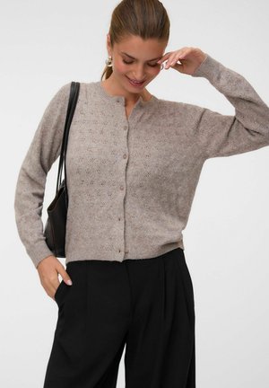 Vero Moda, VMDOFFY STITCH LS O-NECK CARDIGAN NOOS - Gilet - moon rock